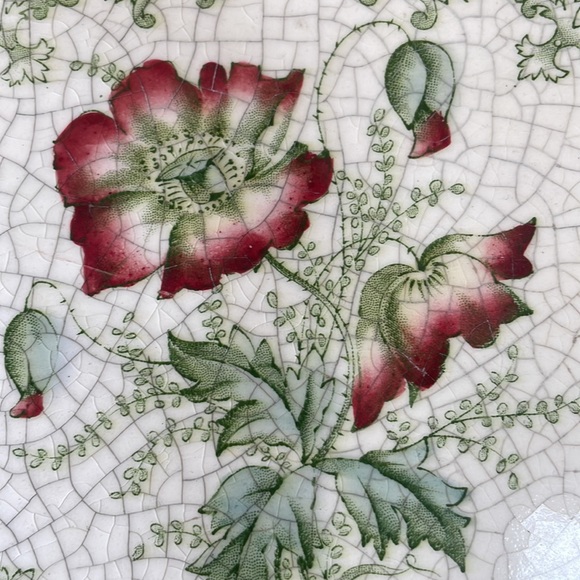 Vtg tile. Exquisite, delicate flower design. 6x6 - Picture 2 of 5